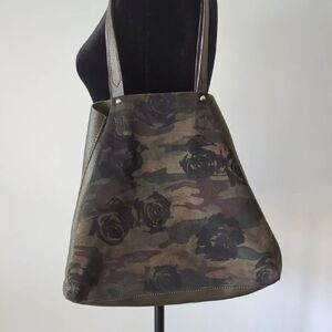 Sanctuary Manhattanville Camo Floral Leather Tote Bag